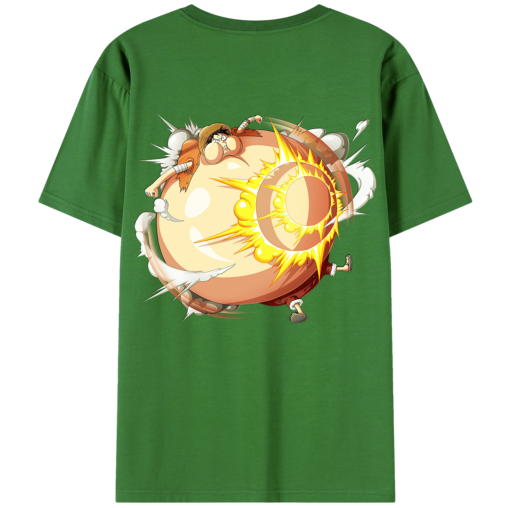 （画像用） ワンピース モンキー・D・ルフィ ONE PIECE Monkey D. Luffy レディース半袖Tシャツ(バックプリント)